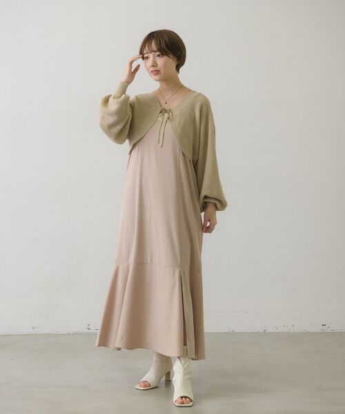 RETRO GIRL（レトロガール）の「【セットアイテム】キャミOPボレロカーデSET（ワンピース・メンズ・ブラック/グリーン/ライトベージュ・FREE）」の22枚目の写真