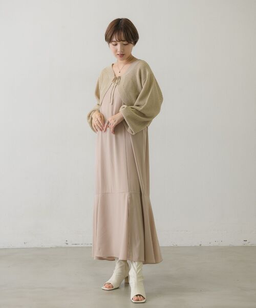 RETRO GIRL（レトロガール）の「【セットアイテム】キャミOPボレロカーデSET（ワンピース・メンズ・ブラック/グリーン/ライトベージュ・FREE）」の17枚目の写真