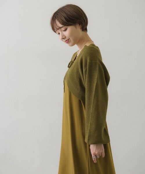 RETRO GIRL（レトロガール）の「【セットアイテム】キャミOPボレロカーデSET（ワンピース・メンズ・ブラック/グリーン/ライトベージュ・FREE）」の8枚目の写真