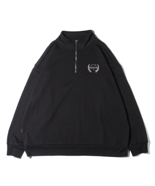 one way（ワンウェイ）の「ハーフジップBIGスウエット（スウェット・レディース・ホワイト/ライトグレー/ブラック・FREE）」の2枚目の写真