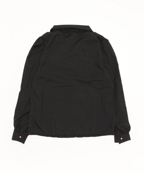 FREE STYLISTS(フリー スタイリスト)の「ゴールドボタンドレスシャツ(シャツ/ブラウス・レディース・ブラック/ホワイト・M/XL/S/L)」の3枚目の写真