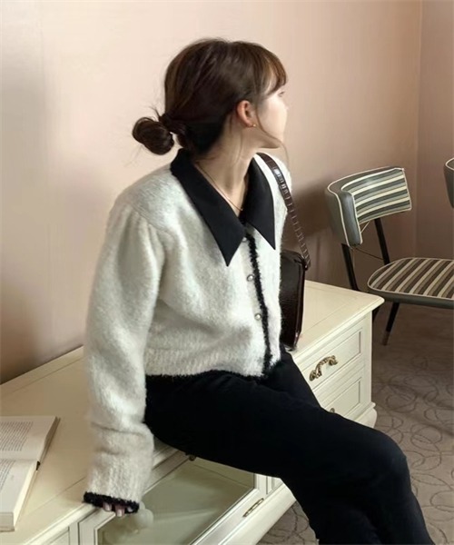 FREE STYLISTS(フリー スタイリスト)の「ゴールドボタンドレスシャツ(シャツ/ブラウス・レディース・ブラック/ホワイト・M/XL/S/L)」の19枚目の写真
