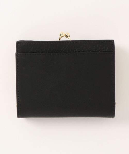 perche（ペルケ）の「ペルケ perche / 牛革×ハラコ風ドットダブルかぶせ二つ折り財布（財布・レディース・レッド/ライトグレー/グリーン/マスタード/ブラック・FREE）」の6枚目の写真