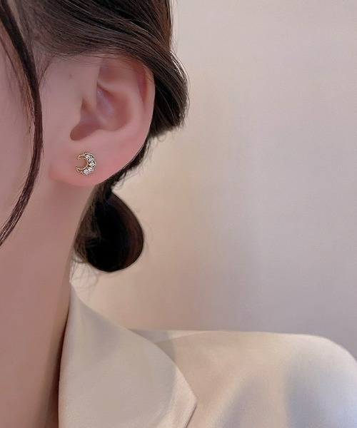 LAC-VERT（ラック・ヴェール）の「ゴールドムーンミニピアス（ピアス（両耳用）・レディース・その他1/その他2・FREE）」の5枚目の写真