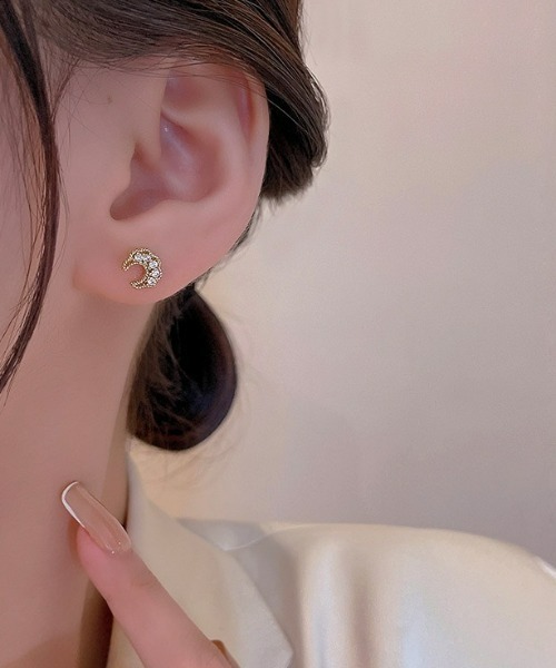 LAC-VERT（ラック・ヴェール）の「ゴールドムーンミニピアス（ピアス（両耳用）・レディース・その他1/その他2・FREE）」の8枚目の写真