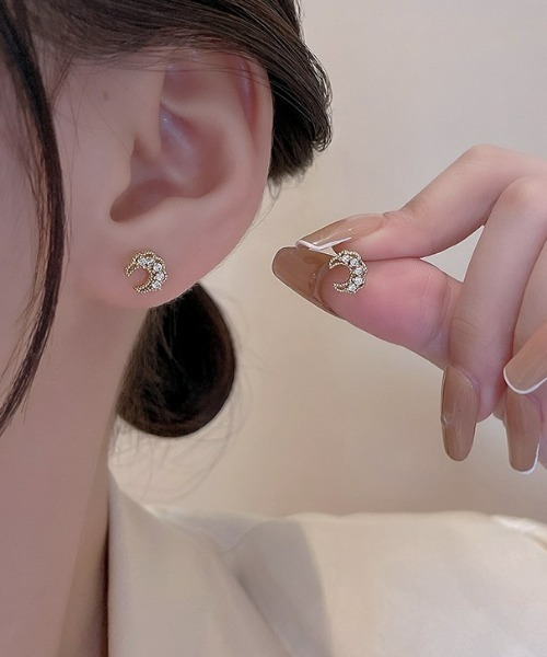 LAC-VERT（ラック・ヴェール）の「ゴールドムーンミニピアス（ピアス（両耳用）・レディース・その他1/その他2・FREE）」の4枚目の写真