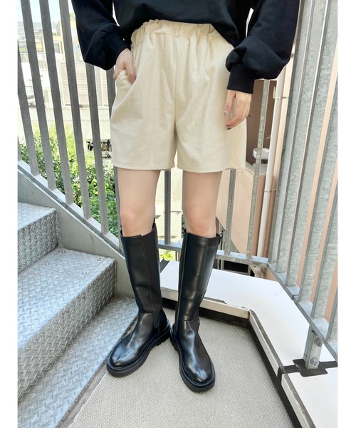 PHILLY(フィリー)の「コーデュロイショートパンツ(その他パンツ・レディース・ブラウン/アイボリー/ブラック・FREE)」の4枚目の写真