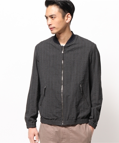 EDIFICE(エディフィス)の「◇レジメンサッカー ショートリブ ブルゾン(ブルゾン・メンズ・ネイビー/グレー/グリーン・48/46/44/50)」の18枚目の写真