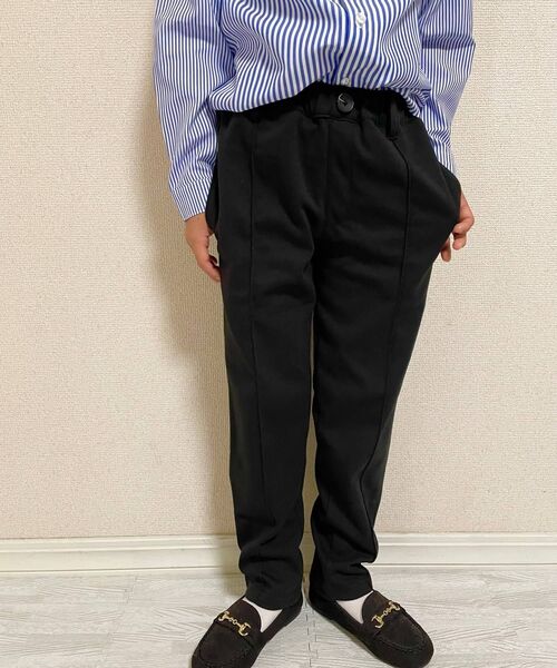 SHOO・LA・RUE(シューラルー)の「◆【110-140cm/プチセレ/ストレッチ】テーパードパンツ(その他パンツ・キッズ・グレー/ブラック・11/12/13/14)」の7枚目の写真