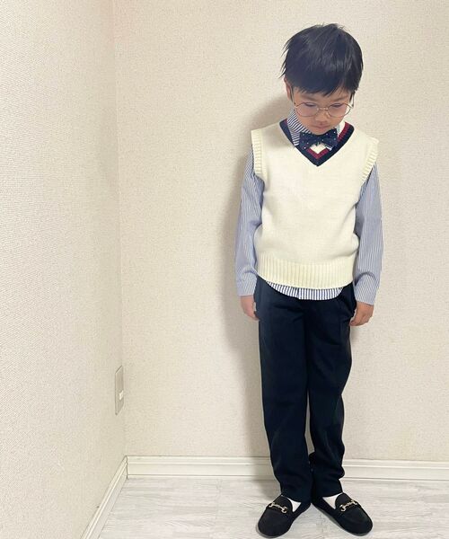 SHOO・LA・RUE(シューラルー)の「◆【110-140cm/プチセレ/ストレッチ】テーパードパンツ(その他パンツ・キッズ・グレー/ブラック・11/12/13/14)」の12枚目の写真