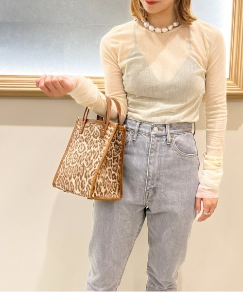 A VACATION(アヴァケーション)の「【A VACATION / アヴァケーション】CARAMEL LEOPARD LT キャラメルレオパード トート(トートバッグ・レディース・ブラウン・FREE)」の4枚目の写真