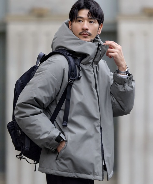 美品✨自由区✨ダウンジャケット　貴重サイズ　大きいサイズ　6L グレー　フェザー 美品✨自由区✨ダウンジャケット 貴重サイズ 大きいサイズ 6L グレー