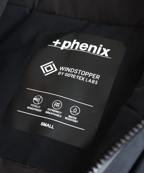 +phenix(プラスフェニックス)の「+phenix 別注 WINDSTOPPER(R) PRODUCTS BY GORE-TEX LABS スタンドハイネックシティダウンジャケット(ダウンジャケット/コート・メンズ・ブラック/グレー/カーキ・S/M/L/XL)」の8枚目の写真