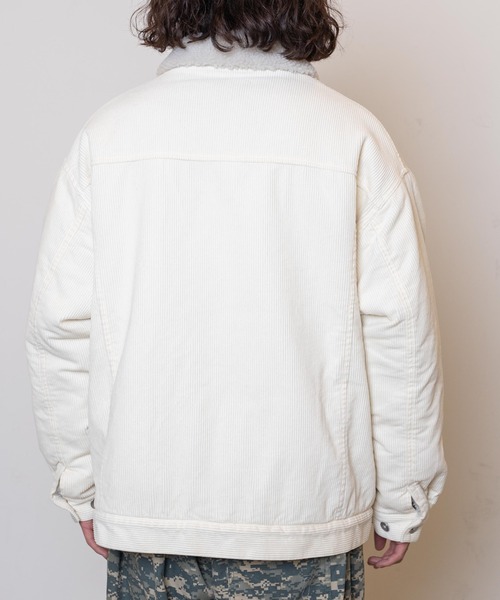 WEGO（ウィゴー）の「WEGO/コーデュロイ ボアBIGジャケット（ブルゾン・メンズ・アイボリー/ブラック・FREE）」の17枚目の写真