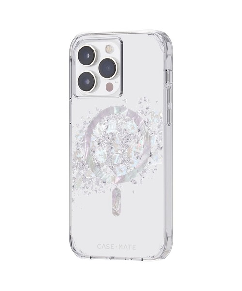 Case-Mate（ケースメイト）の「iPhone14ProMax 6.7inch Case-Mate Karat - A Touch of Pearl MagSafe対応・3.0m落下耐衝撃・抗菌・リサイクル素材（スマホケース/カバー・レディース・シルバー・ONE SIZE）」の2枚目の写真