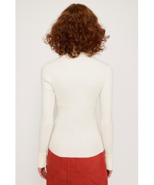 SLY ニット セーター SEAM COLOR CROP RIB TOPS シーム カラー