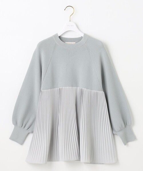 ANY SIS(エニィスィス)の「【洗える】プリーツコンビ ニット(ニット/セーター・レディース・アイボリー系/ライトグリーン系/ピンク系・2)」の8枚目の写真