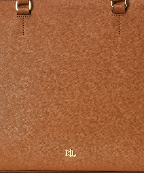 LAUREN RALPH LAUREN(ローレン ラルフ ローレン)の「クロスハッチ レザー ラージ ハンナ サッチェル(ハンドバッグ・レディース・ブラウン・ONE)」の8枚目の写真