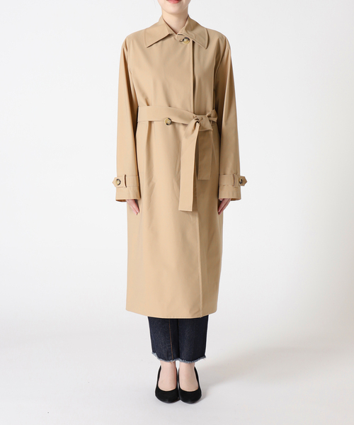 HARRIS WHARF LONDON(ハリスワーフロンドン)の「【HARRIS WHARF LONDON】Women dropped shoulder mac:トレンチコート(トレンチコート・レディース・キャメル・40)」の6枚目の写真