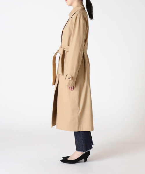 HARRIS WHARF LONDON(ハリスワーフロンドン)の「【HARRIS WHARF LONDON】Women dropped shoulder mac:トレンチコート(トレンチコート・レディース・キャメル・40)」の7枚目の写真