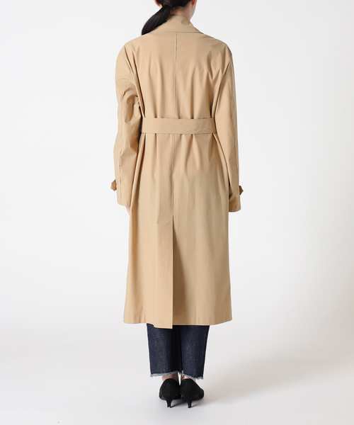 HARRIS WHARF LONDON(ハリスワーフロンドン)の「【HARRIS WHARF LONDON】Women dropped shoulder mac:トレンチコート(トレンチコート・レディース・キャメル・40)」の8枚目の写真