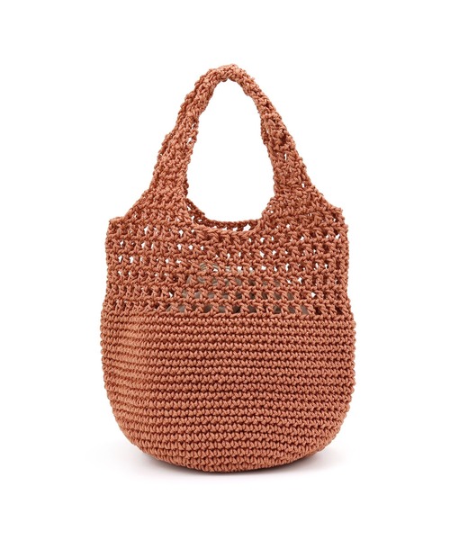 T・S・L（ティーエスエル）の「かぎ編みミニトートバッグ（トートバッグ・レディース・ベージュ/オレンジ/グリーン/ブラック・FREE）」の21枚目の写真