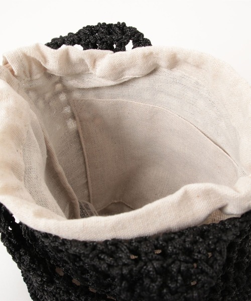 T・S・L（ティーエスエル）の「かぎ編みミニトートバッグ（トートバッグ・レディース・ベージュ/オレンジ/グリーン/ブラック・FREE）」の22枚目の写真