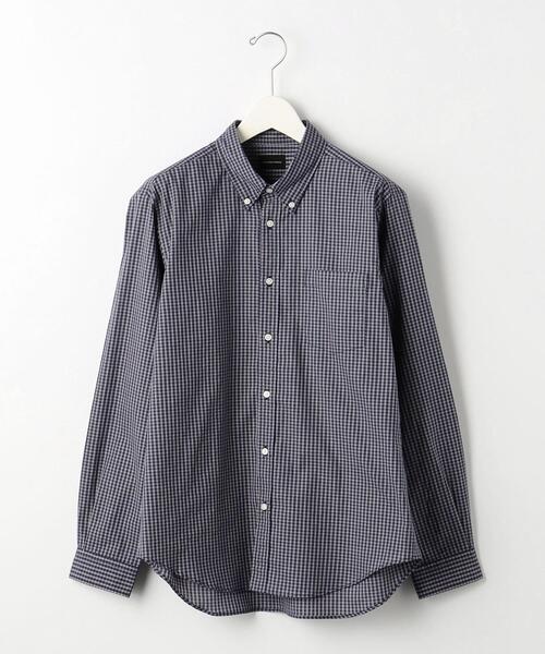green label relaxing(グリーンレーベルリラクシング)の「ドビーチェック ボタンダウン シャツ(シャツ/ブラウス・メンズ・ネイビー/ホワイト・L/XL/M/S)」の11枚目の写真