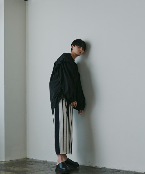 mici(ミチ)の「(mici)ドローストリングブラウス(シャツ/ブラウス・レディース・ブラック/ピンク/ホワイト系その他・ONE SIZE)」の4枚目の写真