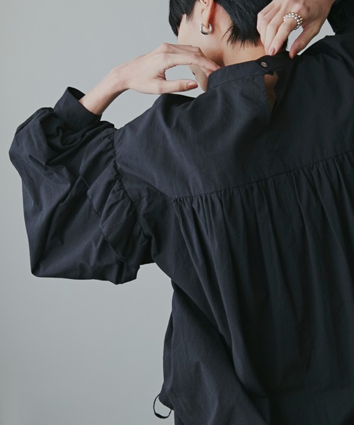 mici(ミチ)の「(mici)ドローストリングブラウス(シャツ/ブラウス・レディース・ブラック/ピンク/ホワイト系その他・ONE SIZE)」の14枚目の写真