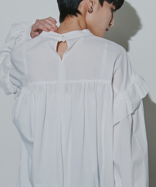 mici(ミチ)の「(mici)ドローストリングブラウス(シャツ/ブラウス・レディース・ブラック/ピンク/ホワイト系その他・ONE SIZE)」の17枚目の写真