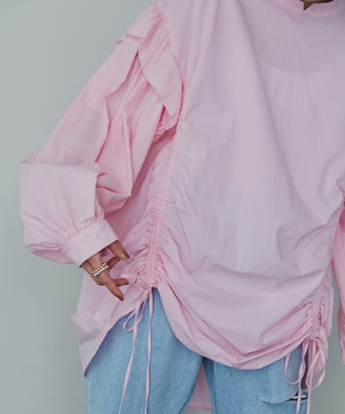 mici(ミチ)の「(mici)ドローストリングブラウス(シャツ/ブラウス・レディース・ブラック/ピンク/ホワイト系その他・ONE SIZE)」の20枚目の写真