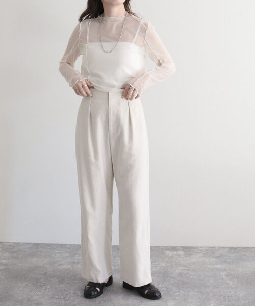 fredy emue（フレディエミュ）の「マーブルシアープルオーバー（Tシャツ/カットソー・レディース・アイボリー/ミント/オフホワイト・38）」の13枚目の写真