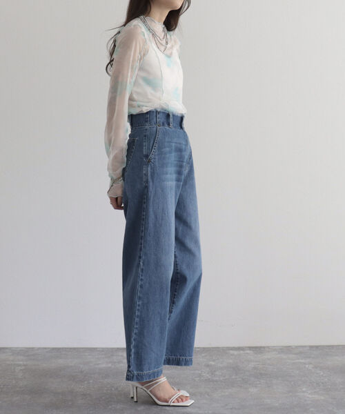 fredy emue（フレディエミュ）の「マーブルシアープルオーバー（Tシャツ/カットソー・レディース・アイボリー/ミント/オフホワイト・38）」の20枚目の写真