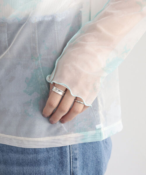 fredy emue（フレディエミュ）の「マーブルシアープルオーバー（Tシャツ/カットソー・レディース・アイボリー/ミント/オフホワイト・38）」の7枚目の写真