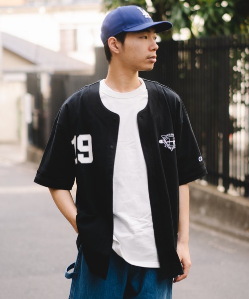 Champion(チャンピオン)の「champion C3-X319 BASEBALL SHIRT(シャツ/ブラウス・メンズ・グレー/ブラック/アイボリー・M/L/XL)」の1枚目の写真