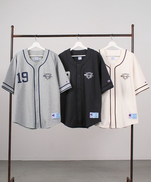 Champion(チャンピオン)の「champion C3-X319 BASEBALL SHIRT(シャツ/ブラウス・メンズ・グレー/ブラック/アイボリー・M/L/XL)」の19枚目の写真
