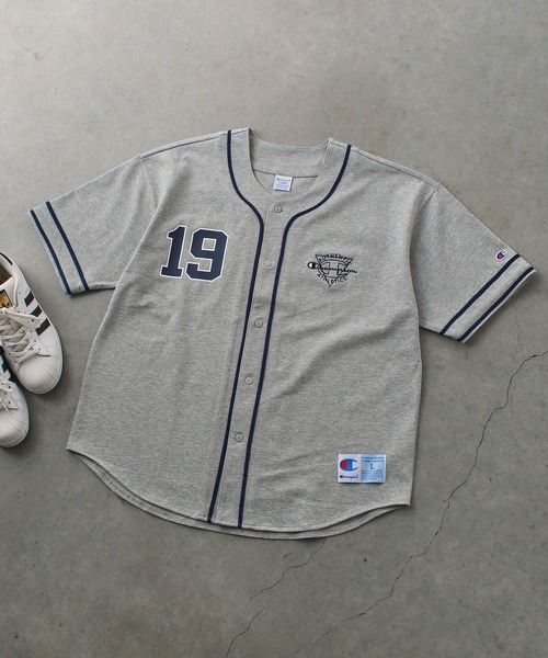 Champion(チャンピオン)の「champion C3-X319 BASEBALL SHIRT(シャツ/ブラウス・メンズ・グレー/ブラック/アイボリー・M/L/XL)」の20枚目の写真