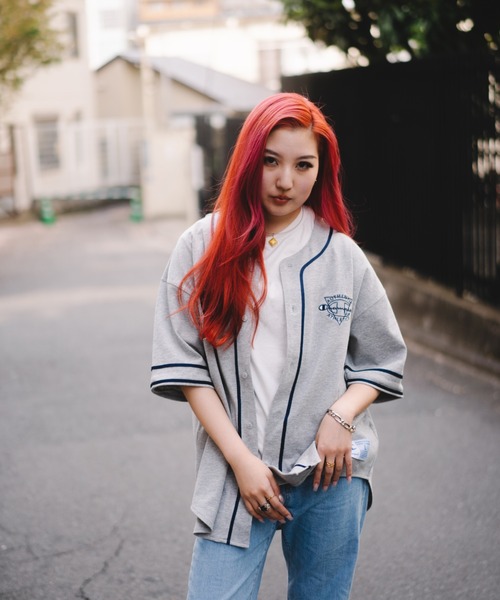 Champion(チャンピオン)の「champion C3-X319 BASEBALL SHIRT(シャツ/ブラウス・メンズ・グレー/ブラック/アイボリー・M/L/XL)」の17枚目の写真