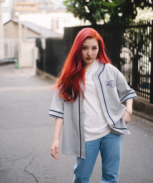 Champion(チャンピオン)の「champion C3-X319 BASEBALL SHIRT(シャツ/ブラウス・メンズ・グレー/ブラック/アイボリー・M/L/XL)」の18枚目の写真