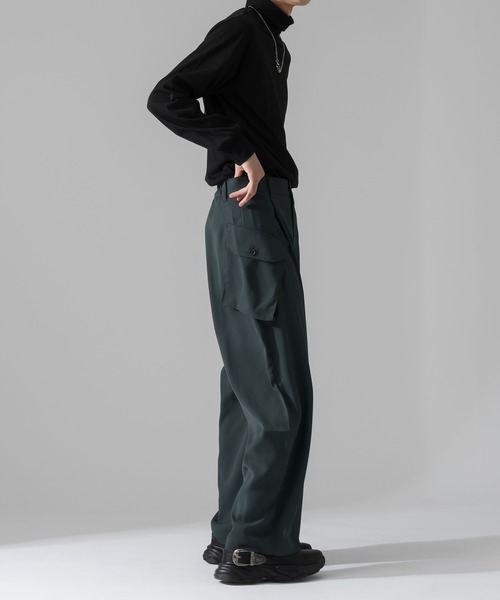 Adoon plain（アドーンプレーン）の「【Adoon plain】ビッグポケットカーゴパンツ（カーゴパンツ・メンズ・ブラック/グレー・MEDIUM/LARGE）」の8枚目の写真