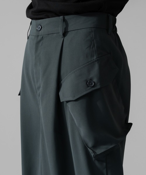 Adoon plain（アドーンプレーン）の「【Adoon plain】ビッグポケットカーゴパンツ（カーゴパンツ・メンズ・ブラック/グレー・MEDIUM/LARGE）」の11枚目の写真