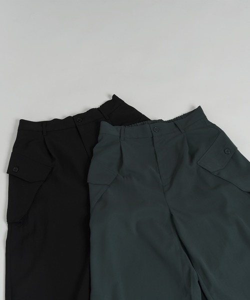 Adoon plain（アドーンプレーン）の「【Adoon plain】ビッグポケットカーゴパンツ（カーゴパンツ・メンズ・ブラック/グレー・MEDIUM/LARGE）」の19枚目の写真