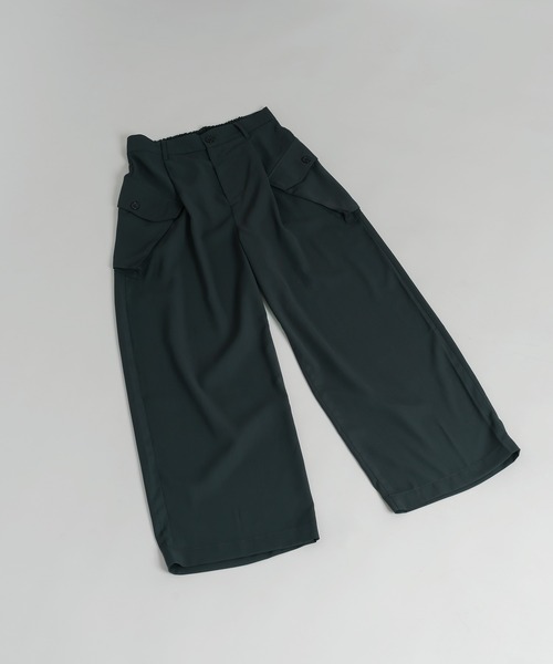 Adoon plain（アドーンプレーン）の「【Adoon plain】ビッグポケットカーゴパンツ（カーゴパンツ・メンズ・ブラック/グレー・MEDIUM/LARGE）」の18枚目の写真