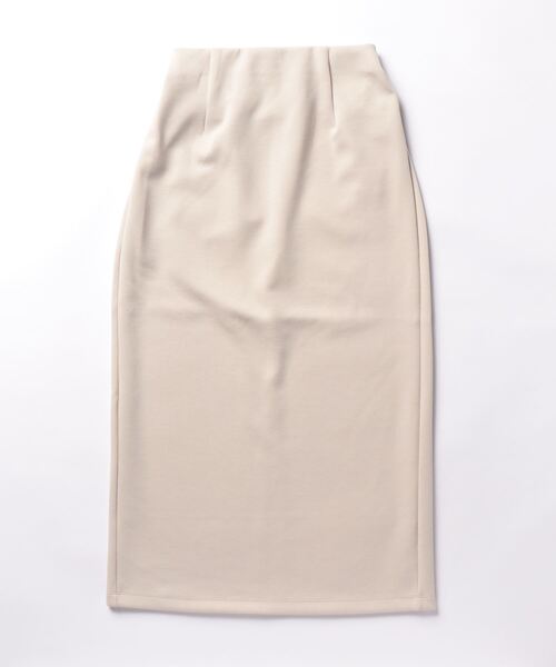 Q（キュー）の「ダンボールタイトスカート（スカート・レディース・ブルー/ブラック/グレイッシュベージュ・MEDIUM）」の7枚目の写真