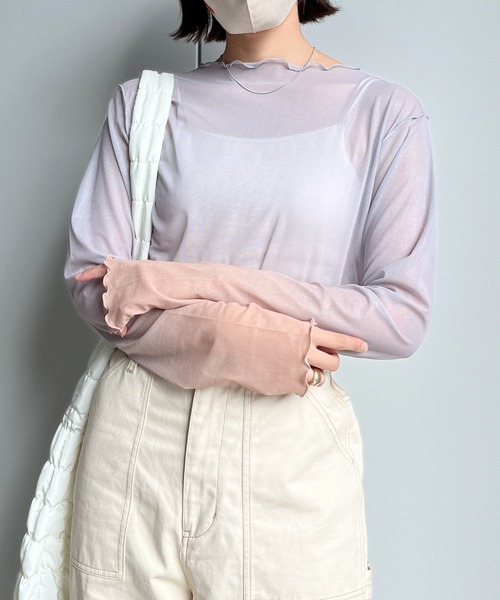 CPCM（シーピーシーエム）の「パワーネットグラデーションインナー（Tシャツ/カットソー・レディース・ベージュ/ブルー・FREE）」の14枚目の写真