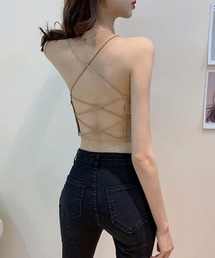 NinaetLina（ニナエリナ）の「クロスバックカップ付きキャミソール（キャミソール）」