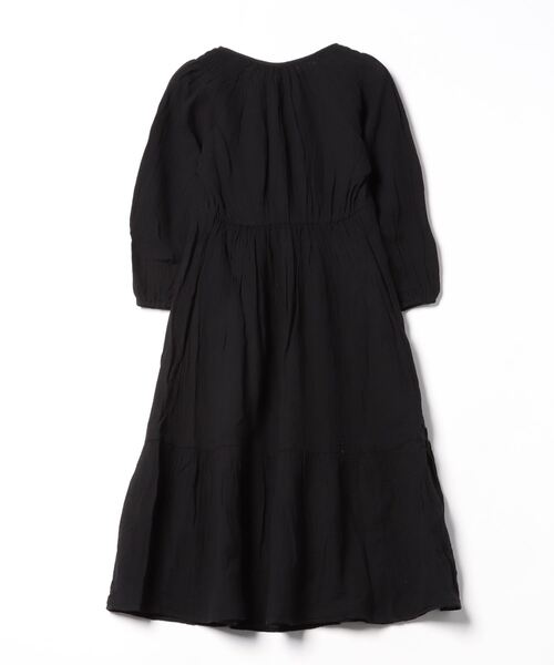 GAP（ギャップ）の「ガーゼ スプリットネック ミディワンピース（ワンピース・レディース・ピンク/ブラック・XS/S/M/L/XXS）」の3枚目の写真