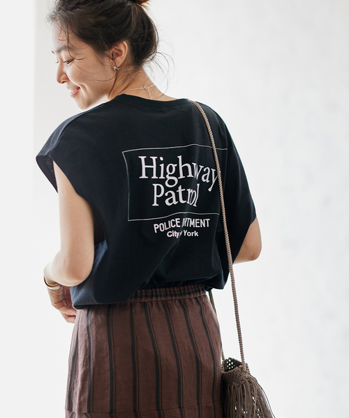 JOURNAL STANDARD（ジャーナルスタンダード）の「NYCノースリーブ（Tシャツ/カットソー・レディース・ホワイト/ブラック・FREE）」の12枚目の写真