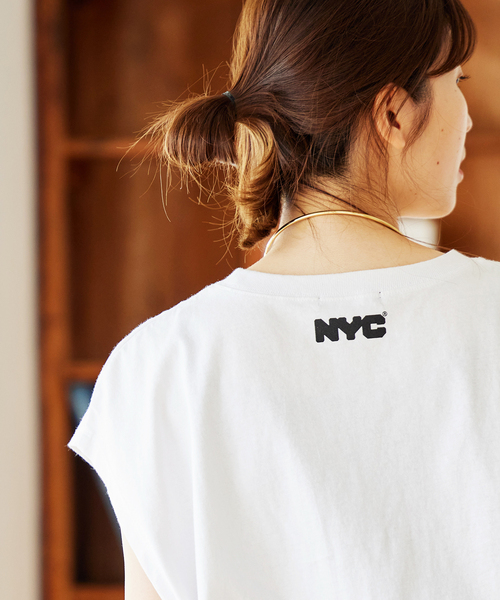 JOURNAL STANDARD（ジャーナルスタンダード）の「NYCノースリーブ（Tシャツ/カットソー・レディース・ホワイト/ブラック・FREE）」の22枚目の写真